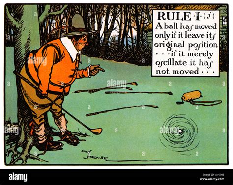 Chas Crombie S Rules Of Golf I J Of The 1905 Perrier Series A Ball Has Moved Only If It Leave