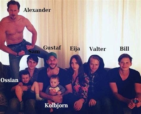 Among his siblings are actors gustaf skarsgård, bill skarsgård, and valter skarsgård. Stellan Skarsgård's 8 kids | Alexander skarsgard ...