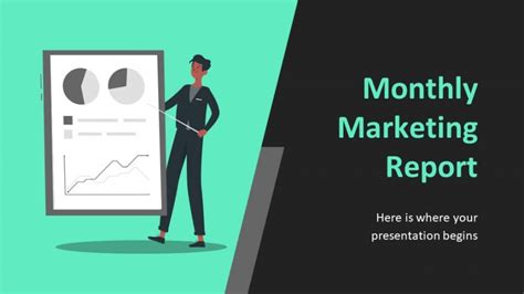 Free Monthly Marketing Report Powerpoint Template Greatppt