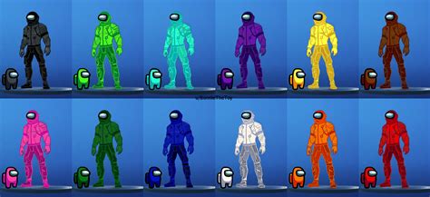 Fortnite X Among Us Skin Concept Now With All Colors And Posted On