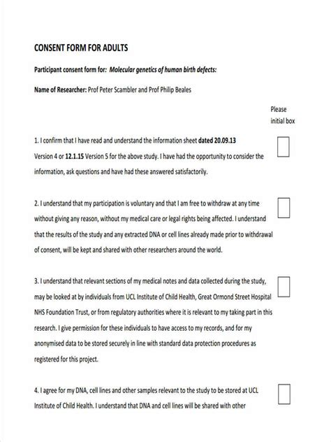 FREE 9+ Model Consent Forms in MS Word | PDF