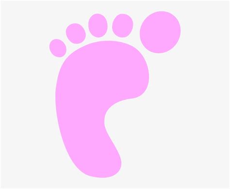 Download Transparent Baby Feet Clip Art Pink Footprint Clipart Pngkit