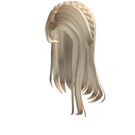 Blonde Straight Hair With Braid Tiara Roblox Wikia Fandom