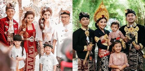 Inilah Potret Keluarga Artis Pakai Baju Adat Bali Menawan Beritain