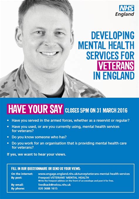 Help Shape Mental Health Services For Veterans Healthwatch Surrey