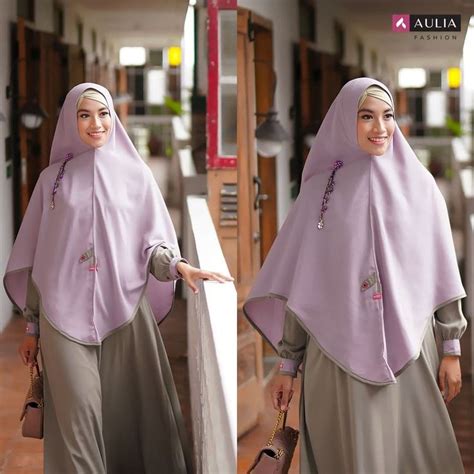 Model Baju Gamis Syari Simple Nan Elegan Dari Aulia Fashion New
