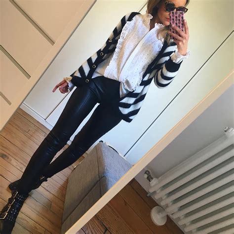 1 582 likes 46 comments céline lesfutiles on instagram “black and white outfit ️…” ropa