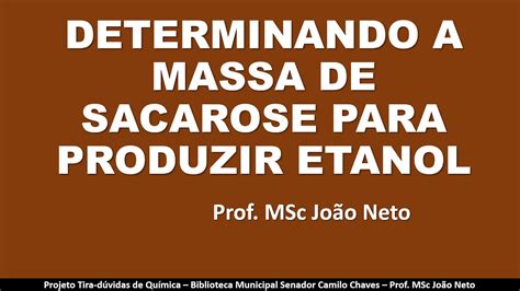 A Obtenção De Etanol