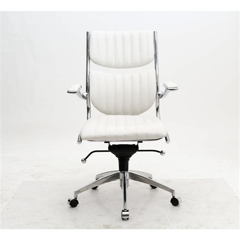 Get free shipping on qualified fabric desk chairs or buy online pick up in store today in the furniture department. Manhattan Comfort Ergonomic High Back Verdi White Office Chair-MC-647 - The Home Depot