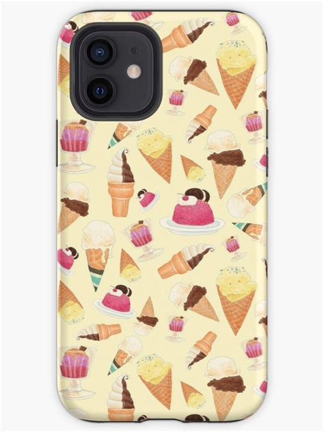 A Pattern Of Ice Cream Iphone Case By Sheridan T Iphone Cases Iphone