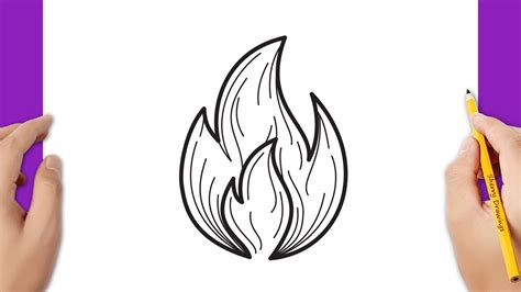 How To Draw Fire Flames Youtube