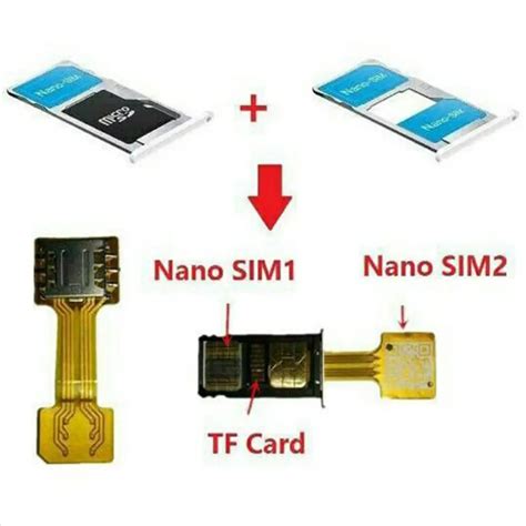 Hybrid Double Dual Sim Card Micro Sd Adapter Extender 2 Nano Micro Mini