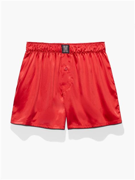 Savage X Satin Boxers In Red Savage X Fenty