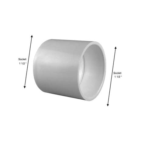 Charlotte Pipe 1 12 Pvc Schedule 40 S X S Coupling Pvc021001400hd The