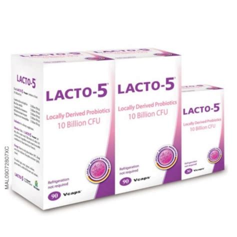 Live friendly bacteria of up to 10 billion. LACTO-5 CAPSULE 10 BILLION CFU 2X90S FOC 30'S