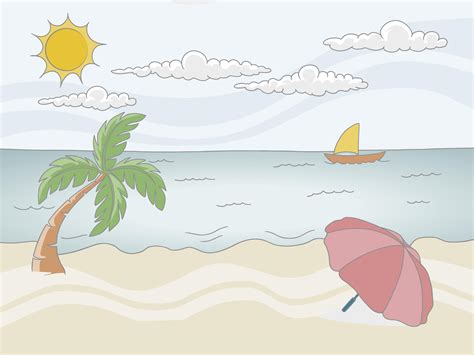 Learn to paint night scene environmental concept art step by step. How to Draw a Beach Scene: 11 Steps (with Pictures) - wikiHow