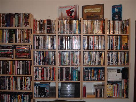 I wanted to get a billy because of it's sturdier backing, but these measure up to just the right width to accommodate. Cheapest DVD storage shelf for a large amount of DVDs : Frugal
