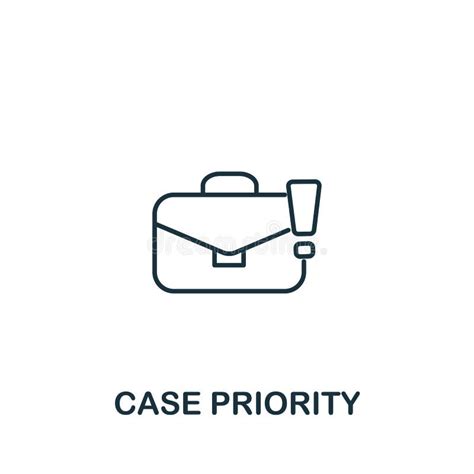 Case Priority Icon From Customer Service Collection Simple Line