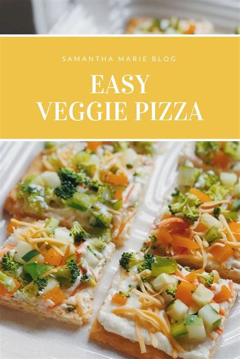 To prepare your green bean casserole ahead of time, mix together cream of mushroom soup, green beans, breadcrumbs, and onion, and. Easy Veggie Pizza | Veggie pizza, Easy appetizer recipes ...