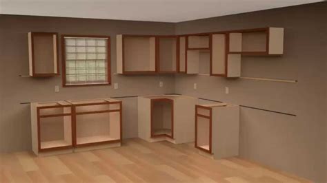 If there's a really long run of cabinets you can install a layer of plywood instead of the drywall. Robust How To Hang Kitchen Cabinets | Swing Kitchen