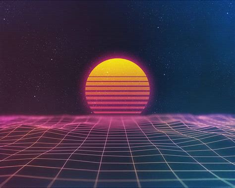 Retro wave hd wallpaper background image 1920×1080 id 840460 another wallpaper : 80 Style Neon Sunset Wallpaper 4k