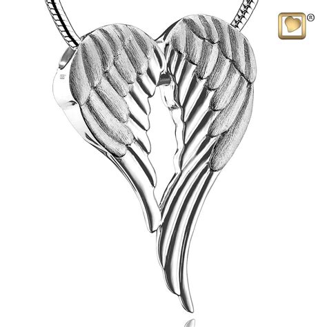 Double Angel Wings Ash Pendant Chain Included Mvc