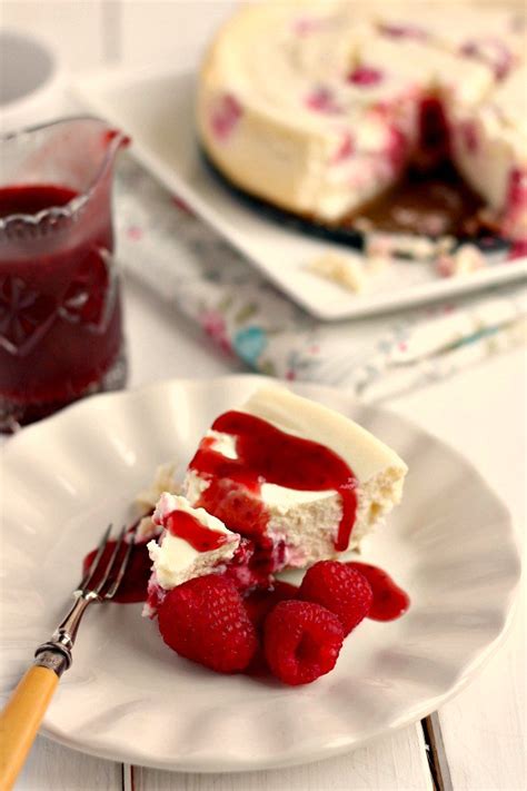 This no bake cheesecake is so light and creamy! Baked Raspberry Cheesecake | Recipe | Raspberry cheesecake ...