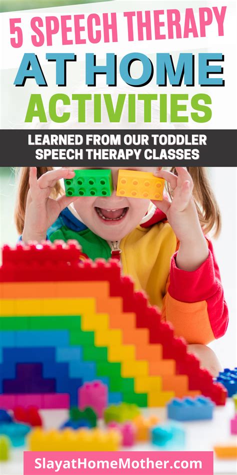 Speech Therapy At Home 5 Activities To Do Together With Your Toddler