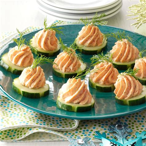 Salmon Mousse Canapes Recipe Taste Of Home