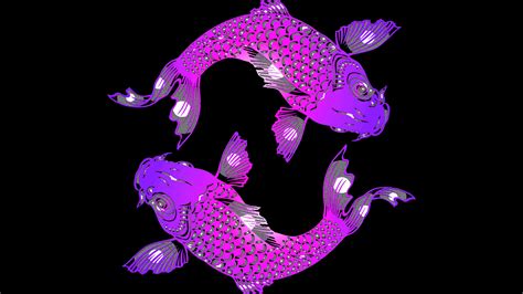 4k ultra hd 8k ultra hd. Vaporwave purple koi fishes wallpaper - backiee