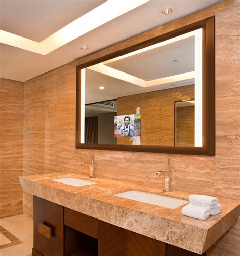 How To Screen Mirror On A Hotel Tv - Hotel Bathroom Touch Screen Smart Tv Built In Led Lighting Mirror - Buy