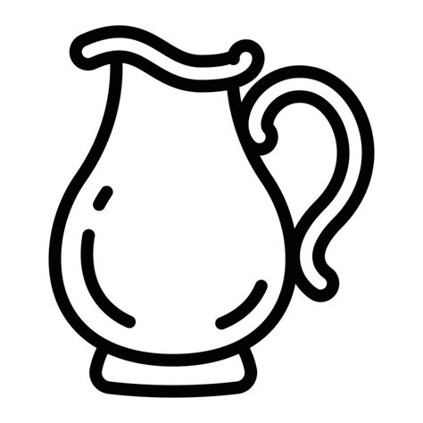 Jug Icon Outline Style Vector Art At Vecteezy