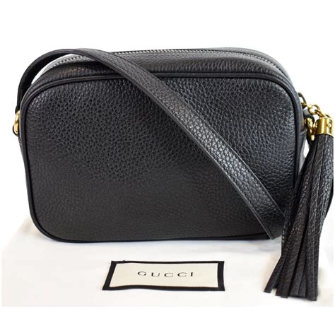 Gucci Soho Disco Small Leather Crossbody Bag Black 347994