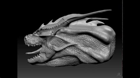 Sculptris ZBrush - Dragon Head - YouTube