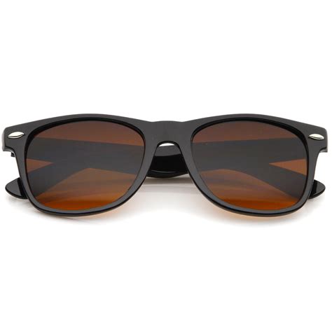 Sunglassla Classic Driving Blue Blocking Amber Tinted Lens Horn Rim Sunglasses Ebay