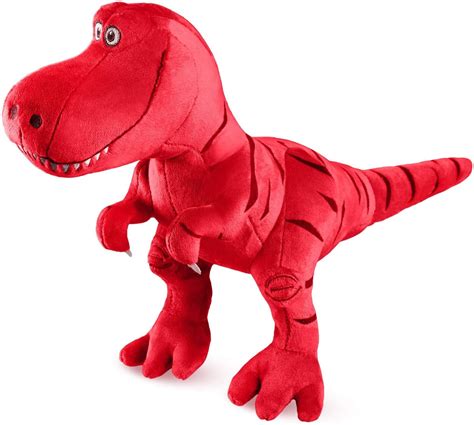 Red Stuffed Dinosaur Plush Toy Plush Dinosaur Stuffed Animal Dinosaur