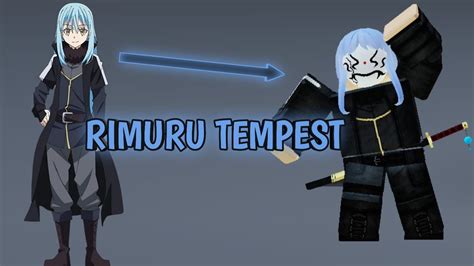 How To Make A Rimuru Tempest Avatar On Roblox Youtube