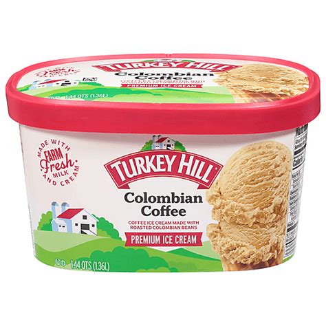 Turkey Hill Ice Cream Colombian Coffee Premium 1 44 Qt Frozen Foods