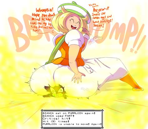 Rule 34 Bianca Pokemon Big Ass Big Butt Blonde Brap Bubble Ass