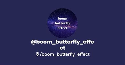 Boombutterflyeffect Twitter Tiktok Twitch Linktree