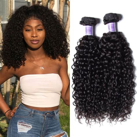 The brazilian body wave hair extensions are luxurious & wholesale priced less than $20per bundle. UNice Brazilian Curly Weave Bundles Cheap Real Hair ...