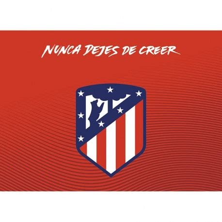 Tamaño grande, ideal para la cerveza. Comprar Postal Atletico Madrid 2017/2018 Escudo