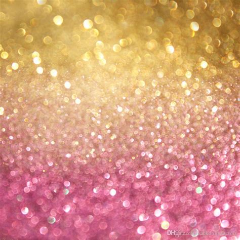 2018 Gold And Pink Bokeh Backdrop Photography Wallpaper