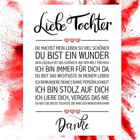 Liebe Tochter Kunstdruck - Kunstdrucke jetzt im Shop ...
