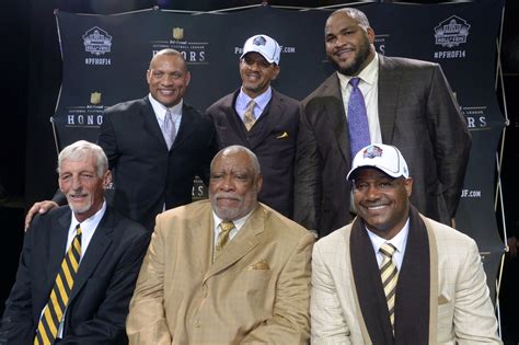 Pro Football Hall Of Fame 2014 Class Ray Guy Michael Strahan Andre