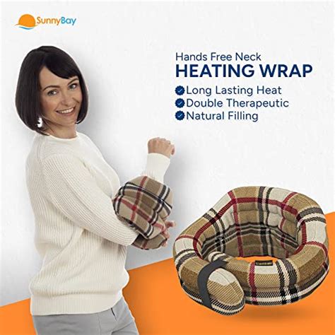 SunnyBay Neck Heating Pad Microwavable Hands Free Microwavable Heating Pads For Neck And