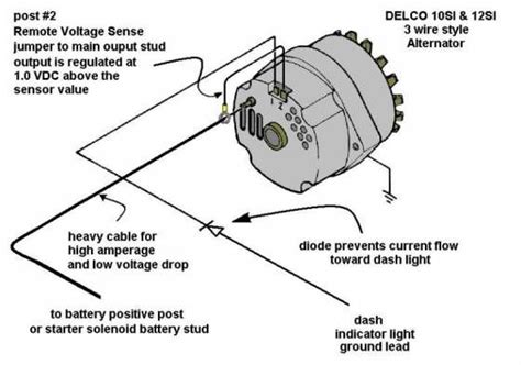 Single Wire Delco Alternator Wiring Diagram For A Car Luis Top