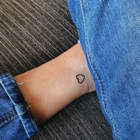 Small Heart Tattoo On Ankle X Heart Tattoo Ankle Ankle Tattoo Small