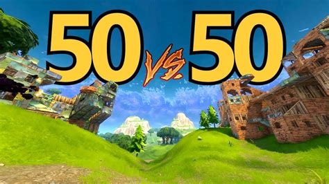 Most Epic 50 Vs 50 Win Fortnite Battle Royale Gameplay Youtube