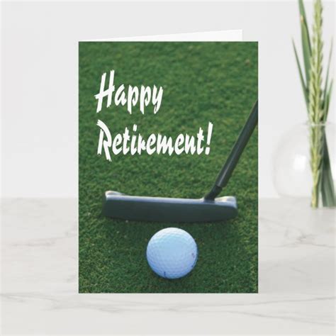 Golf Retirement Cards Zazzle Uk